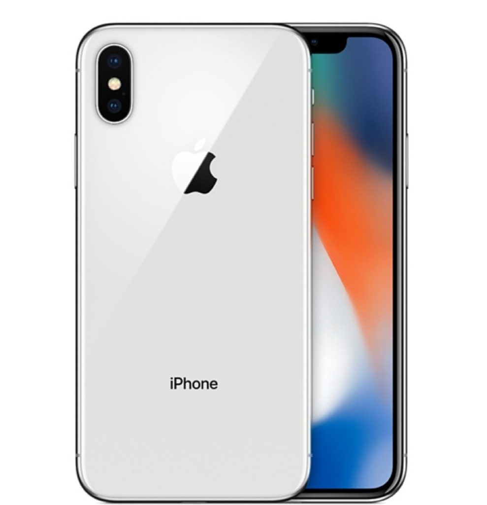 iPhone X 64GB Silver A Grade  Preminum 100%  Battery Health