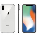 iPhone X 64GB Silver A Grade  Preminum 100%  Battery Health