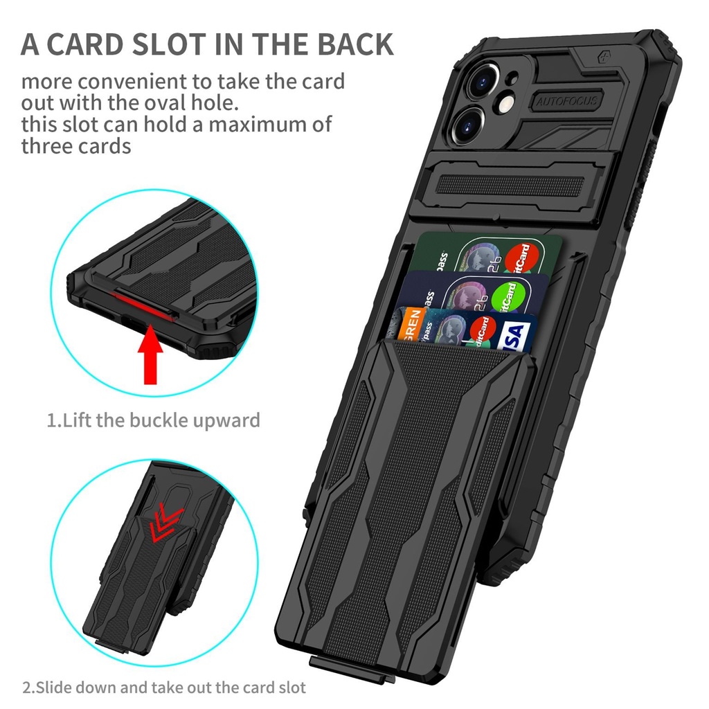 Samsung Fashion Phone Cover Case with A Card Slot & Card Holder (i-Crystal)