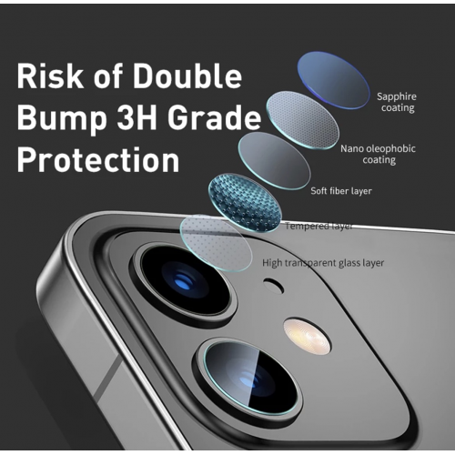 Full Stick 9H Flexible Camera Lens Glass For iPhone X/XS