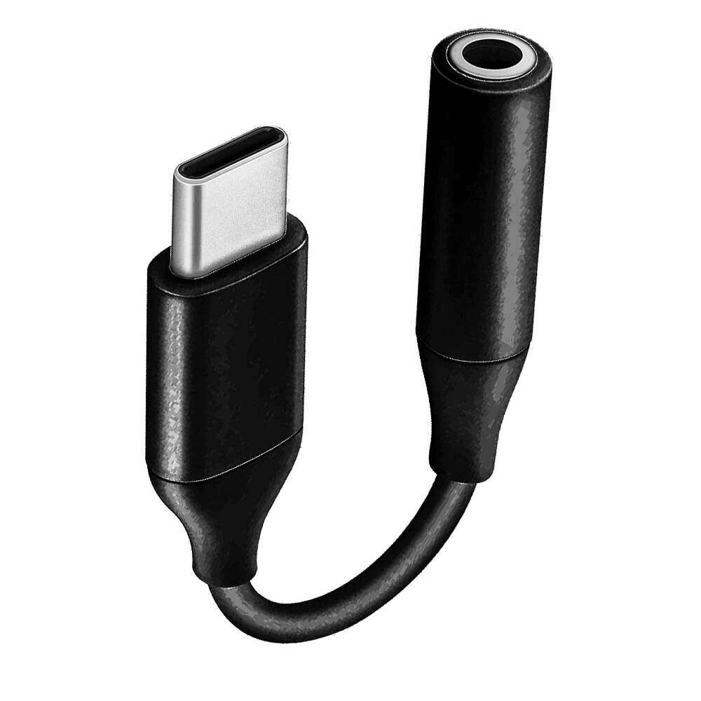 Samsung USB-C Headset Jack Adapter to 3.5mm Headphone Adaptor In Black EE-UC10 With Packing Black