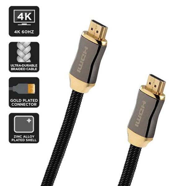 4K HDMI 2.0 High-Speed Cable with Ethernet Soft PVC Jacket HD201 10Meter