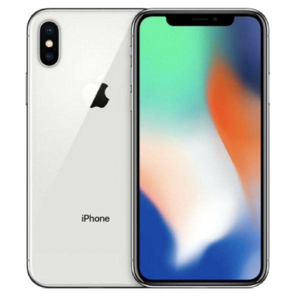 iPhone X 64GB Silver A Grade  Preminum 100%  Battery Health