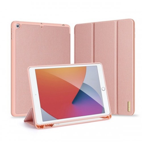 iPad 10.2" (7th/8th/9th, 2019/2020/2021) Case | Shockproof Tablet Cover Pin Connectork DUX DUCIS Domo Series – Pink