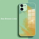  iPhone 12 6.1 Artistic ShockProof Phone Case (Biguo) Sea Breeze Lime