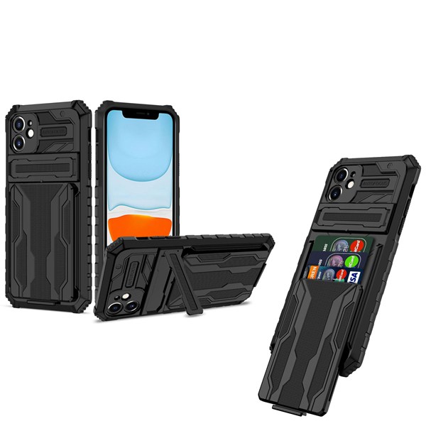 iPhone 12 Pro Max Fashion Phone Cover Case with A Card Slot & Card Holder (i-Crystal)