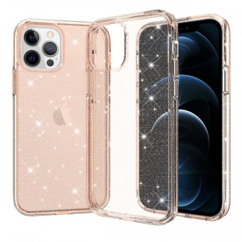 iPhone 11 Pro Max 6.5" Glitter Fluorescent Colors ShockProof Phone Case (Ultimake) Gold