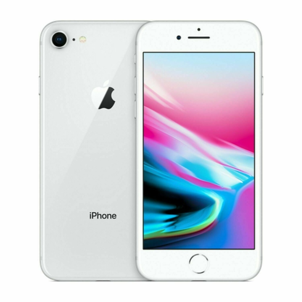 iPhone 8 64GB SS Silver A Grade 100% Battery Health ( Refurbished )- Touch ID not work