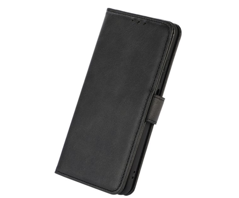 ABEEL iPhone 15 Pro wallet phone case PU leather Black