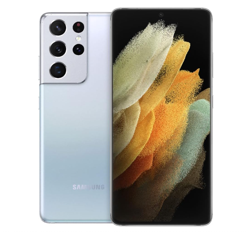 Samsung Galaxy S21 Ultra 5G SS+eSim 128GB with 12GB RAM Phantom Silver A Grade ( Refurbished ) - (Minor Screen Burn)