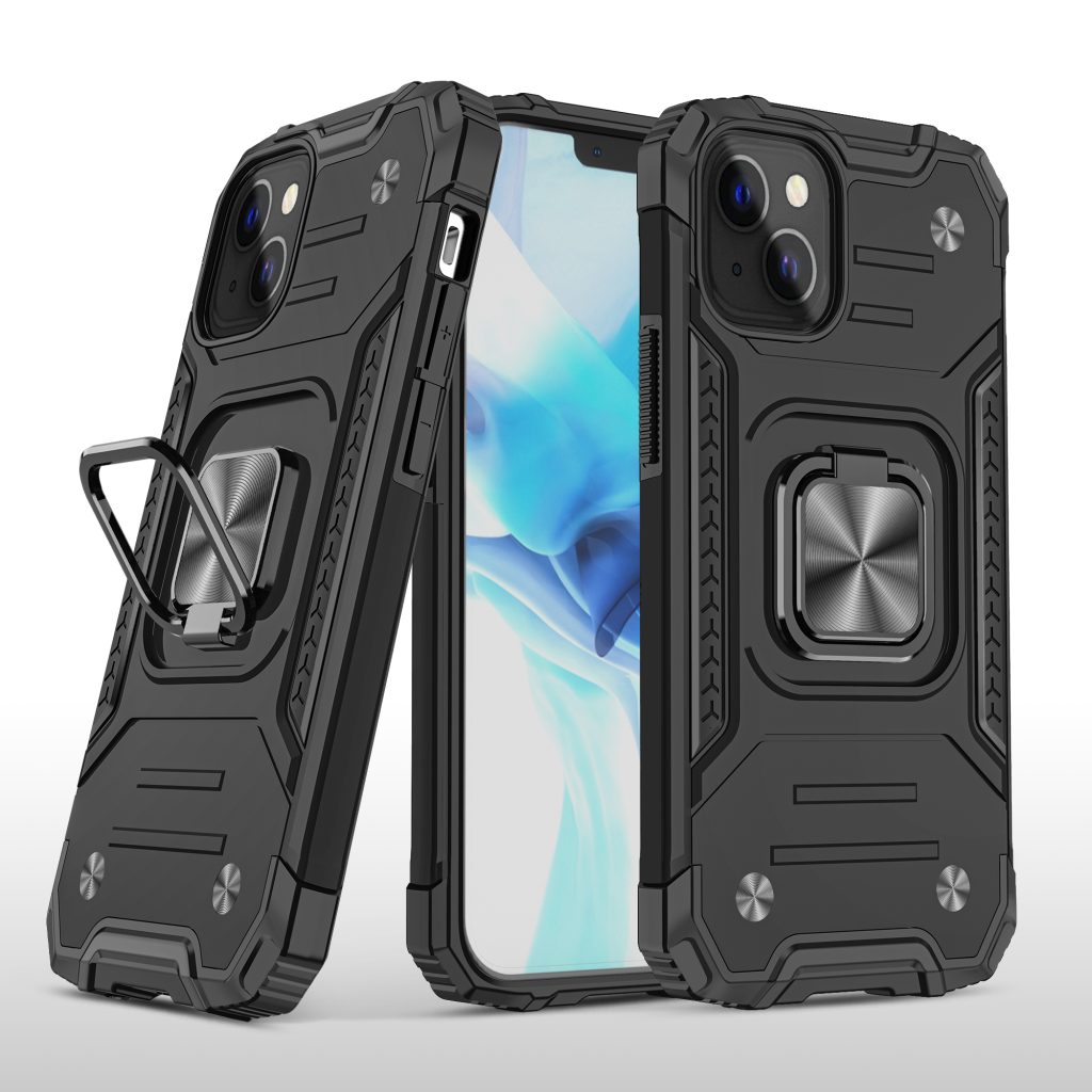 iPhone ShockProof Fashion Black Phone Case (Kemeng)