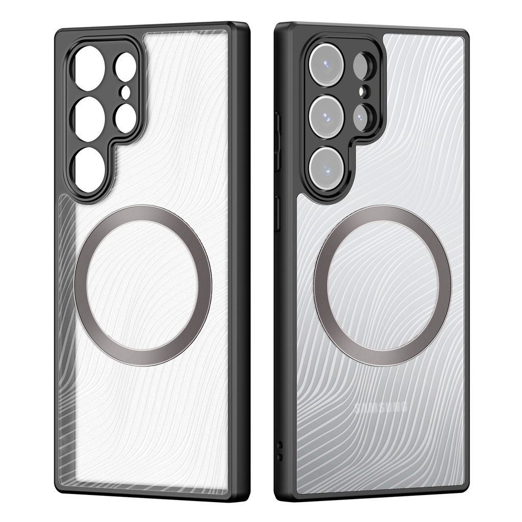 Samsung Aimo Series MagSafe Magnetic Clear Case Cover Black Border S23 / S23 Plus / S23 Ultra