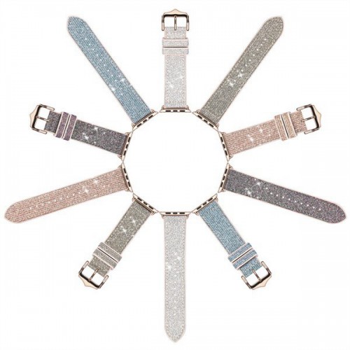 Apple Watch Elegant Shining Stylish Band Strap 38/40/41/42/44/45 mm Sparkle Version White / Silver / Blue / Green / Gold (DUX DUCIS)