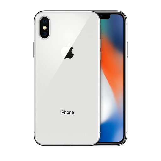 [M0010010645] iPhone X 64GB Silver A Grade above 90% Battery Health( Refurbished )