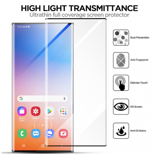 [M0680100103] [U04]Samsung S23 Ultra 0.18 Screen Protector Tempered Glass - Support Finger Print - No Need Glue