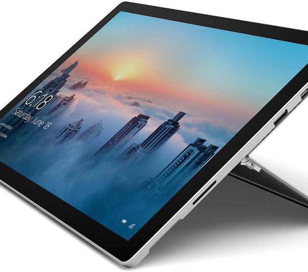 Microsoft Surface Pro (4th Gen) 1724 Laptop / Tablet - Intel i5-6300U@2.40GHz 4GB RAM 128GB SSD 12.3' Touch WIN10 Pro Silver - A Grade( Refurbished)