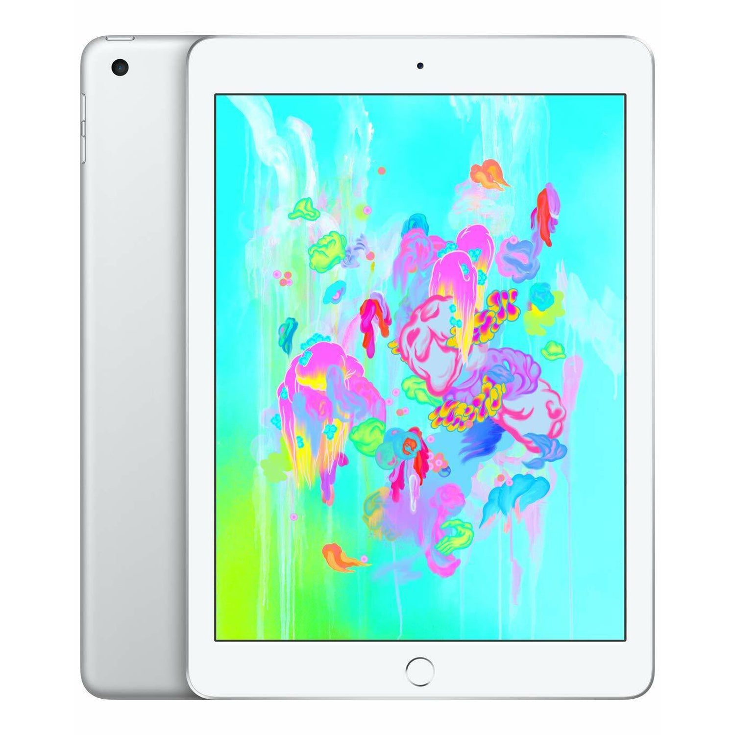 iPad 6th Gen 9.7" Cellular + Wi-Fi 32GB Silver A1954 A Grade above 80% Battery Health( Refurbished )