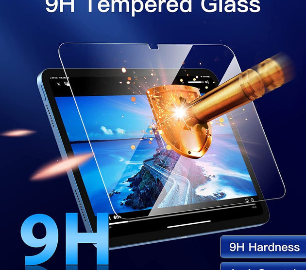 [TG11]iPad 10th 10.9  9H real hardness Screen Protector Tempered Glass Red&Black package