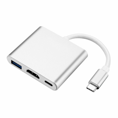 USB-C Aluminum Digital AV Multiport Adapter USB-C To USB-C HDMI USB-A