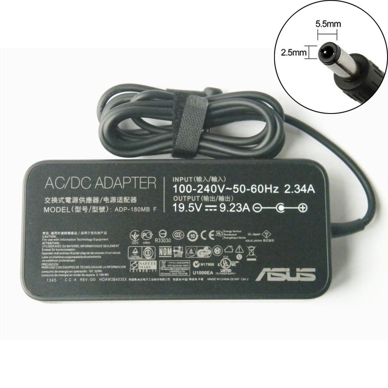 ASUS ROG G-series G750 AC Adapter Charger ADP-180MB F 19.5V 9.23Amp 180W