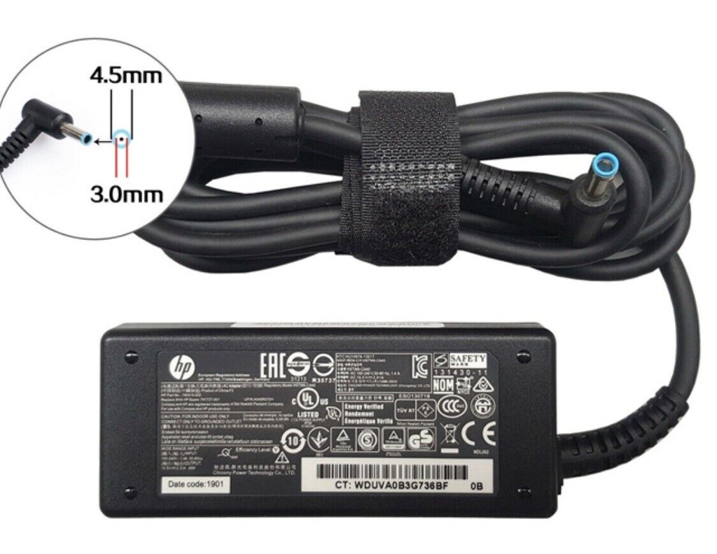 HP Original 19.5V 2.31Amp HP Chromebook Charger 11 14 G3 G4 G5 AC Adapter 741727-001