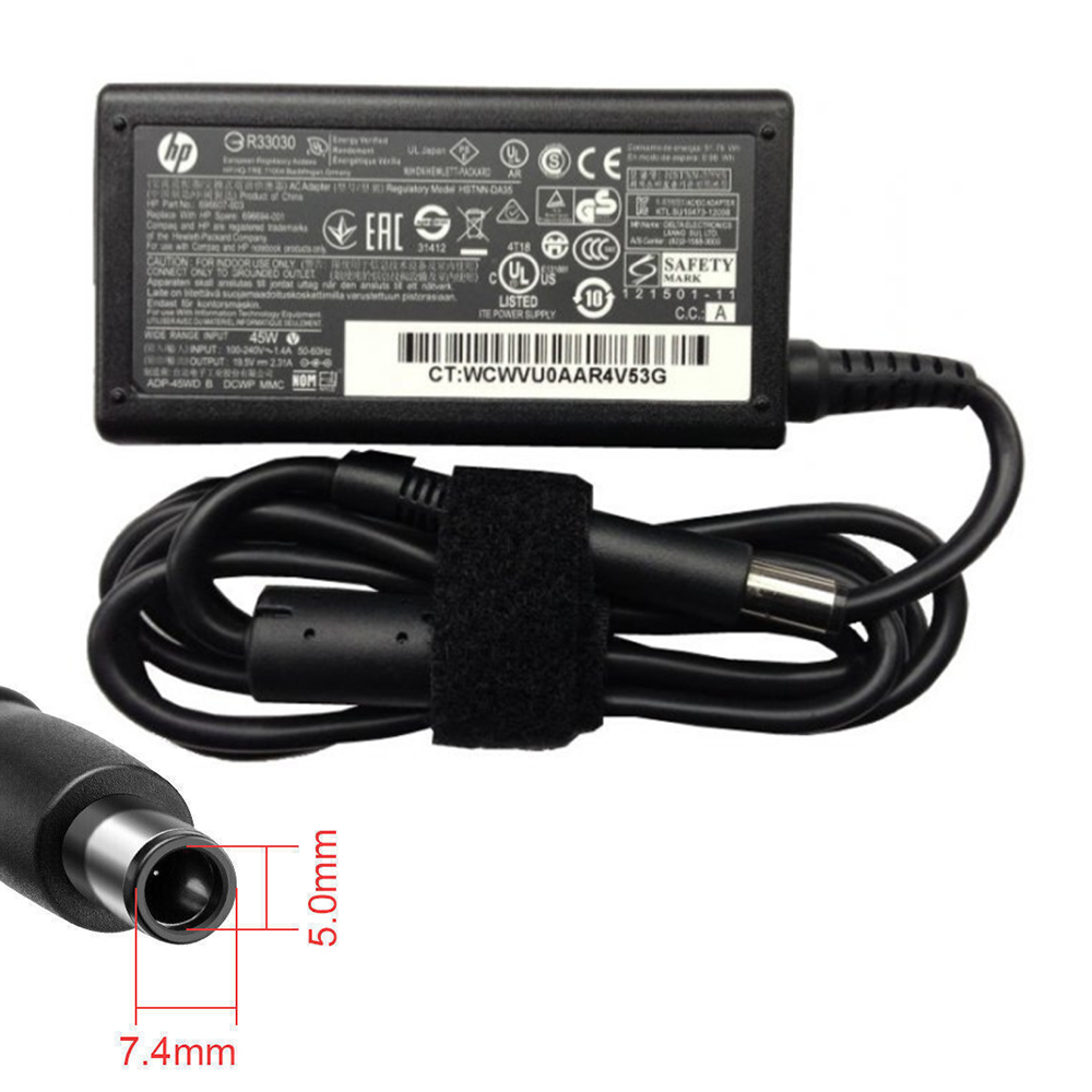 HP Original 45W AC Adapter Charger for HP Elitebook Folio 9470meter 9480meter 744481-002 744893-001