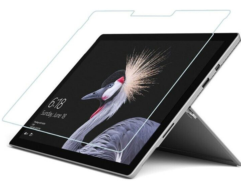 Microsoft Surface Pro 3/4/5/6/7 HD Crystal Screen Protector Tempered Glass White package