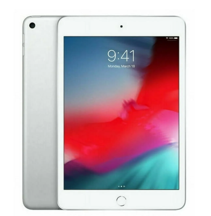iPad Mini 5 (2019) 7.9" Wi-Fi + Cellular 64GB A2124 Silver A Grade above 80% Battery Health (Refurbished)