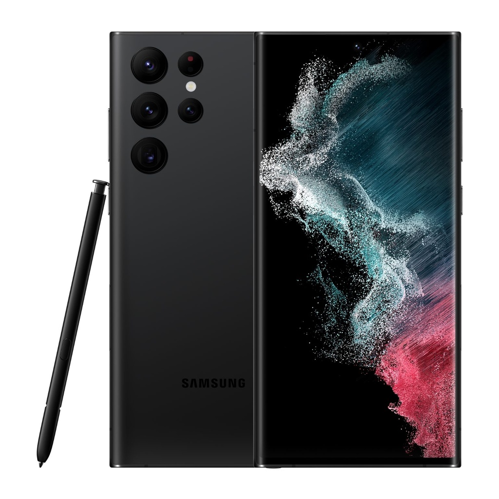 Samsung Galaxy S22 Ultra 5G SM-S908U1 256GB with 12GB RAM SS + eSIM Phantom Black A Grade (Refurbished)