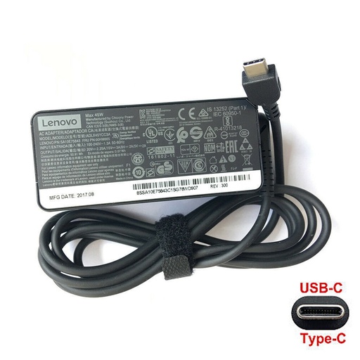 [L0090060010] Lenovo/IBM Genuine Lenovo Thinkpad Charger AC Adapter 45W 20V 2.25Amp Type-C